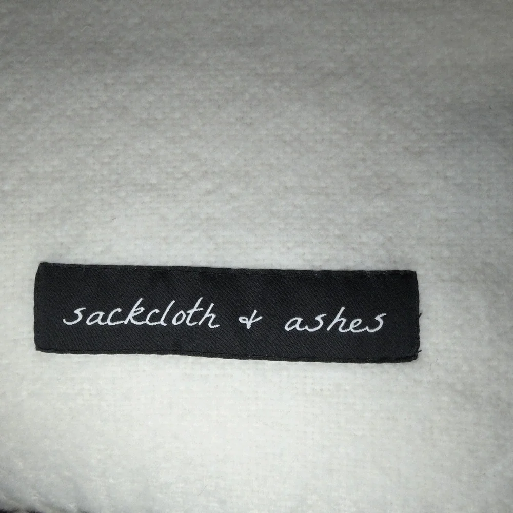 NEW Sackcloth & Ashes Blanket Throw White Beige Stripes Fringed Italian 70